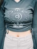  Zodiac Graphic Drawstring Tee