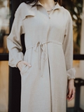 High-Neck Trench Dress 