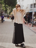 Pleated Midi Skirt 