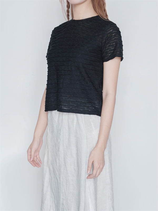 Texture Tee With Cami 