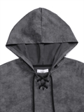  Wash Effect Hooded Sweatshirt