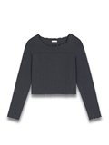 Lettuce Hem Long Sleeve Top 
