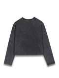  Photo Print Washed Sweatshirt