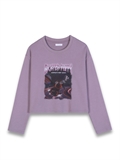  Photo Print Washed Sweatshirt
