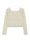  Cold Shoulder Layered Knit Set