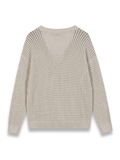 V-Neck Hole Knit Cardigan 