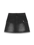  Flip Pocket Denim Skirt