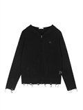  Unisex Logo Hooded Cardigan