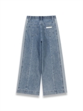 Color Blocked Side Panel Jeans 