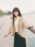 Flared Jacket With Hood 