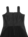 Zip Up Patchwork Dress 