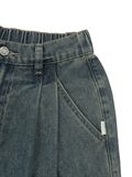  Washed Denim Pocket With Strap
