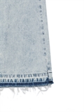  Washed Maxi Denim Skirt