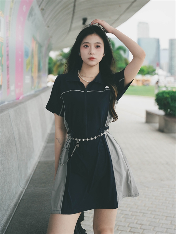 Patchwork Sporty Dress