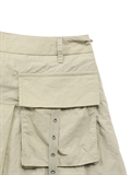  Eyelet Trims Pockets Pleated Skirts