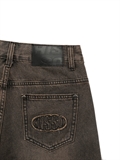  Washed Bermuda Denim Shorts