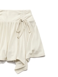  Irregular Shape Skirt With Ribbon