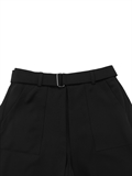 Belted Wide Leg Shorts 