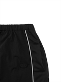  Sporty Drawstring Long Skirt