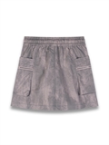  Zip Up Digital Print Skirt