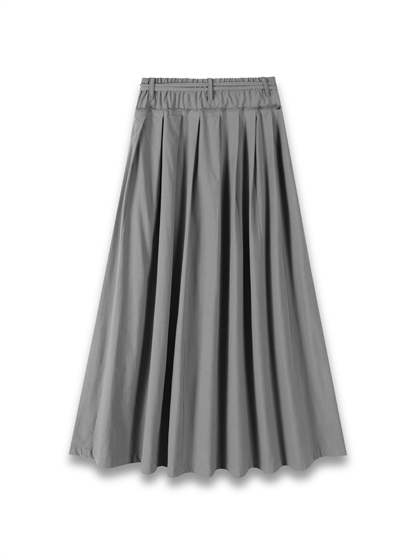 Adjustable Waist Midi Skirt 