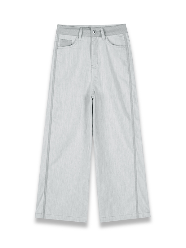 Contrasting-Panels Pants 