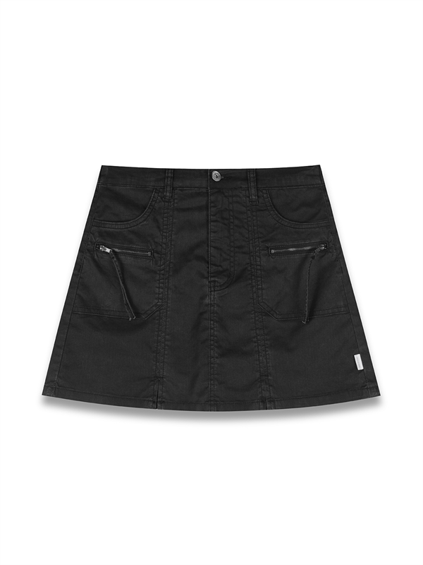 Cargo Zipper Pockets Skirt