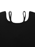 Halter Neck Rib Tee 