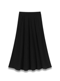 Belted Layered Midi Skirt 