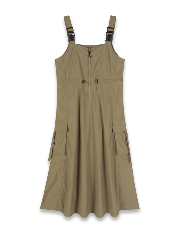 Adjustable Straps Flare Dress