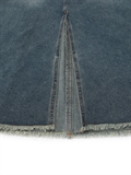  Fringed Edge Denim Skirt