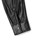 PU Leather Shirt Jacket (Unisex)