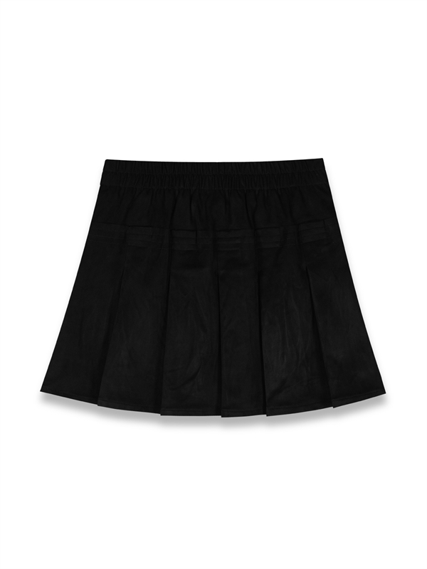 Double Belted Pleated Skirt