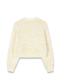  Cloud Pattern Cropped Sweater