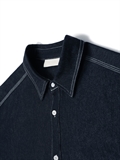 Contrast Stitching Denim Shirt 