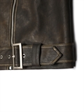  Wash PU Leather Biker Jacket