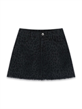  Leopard Print Mini Skirt