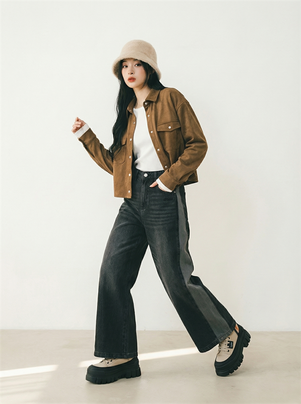 Adjustable Hem Width Jeans