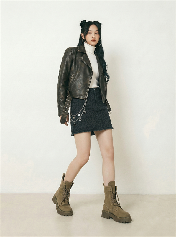 Leopard Print Mini Skirt