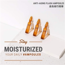 西班牙Mesoestetic Anti-aging Flash Ampoules 速長楠竹精華(2ml x 10支)