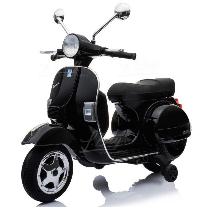 Official Licensed Kids Ride On- Vespa PX150 Black
