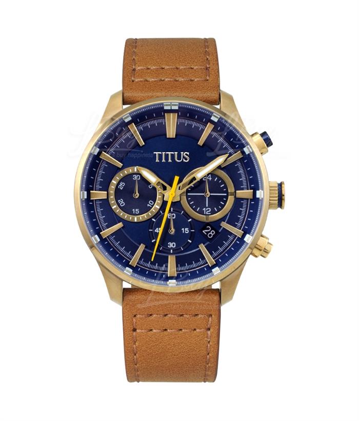Saber Chronograph Quartz Leather Watch