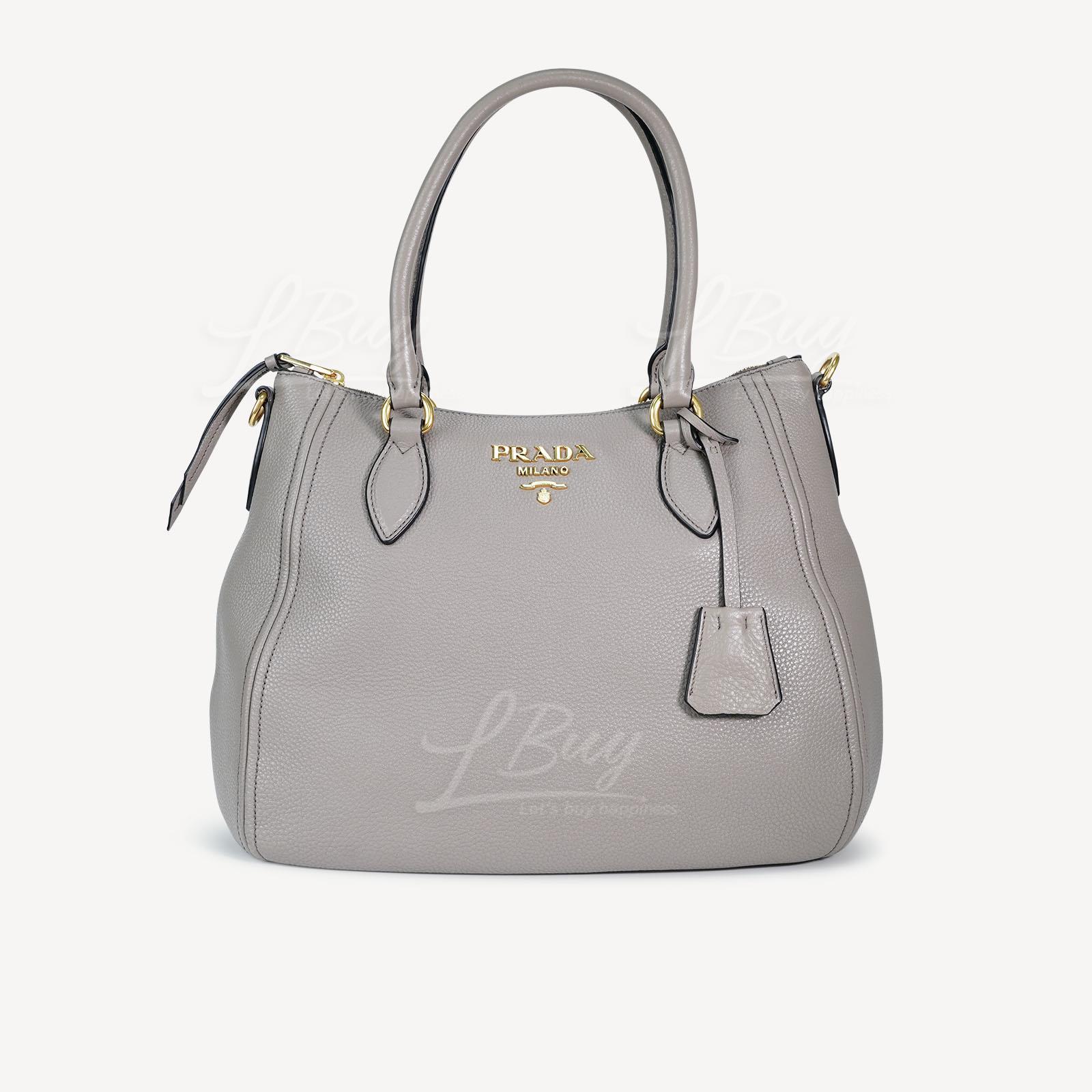 Prada Vitello Phenix Leather Tote Bag