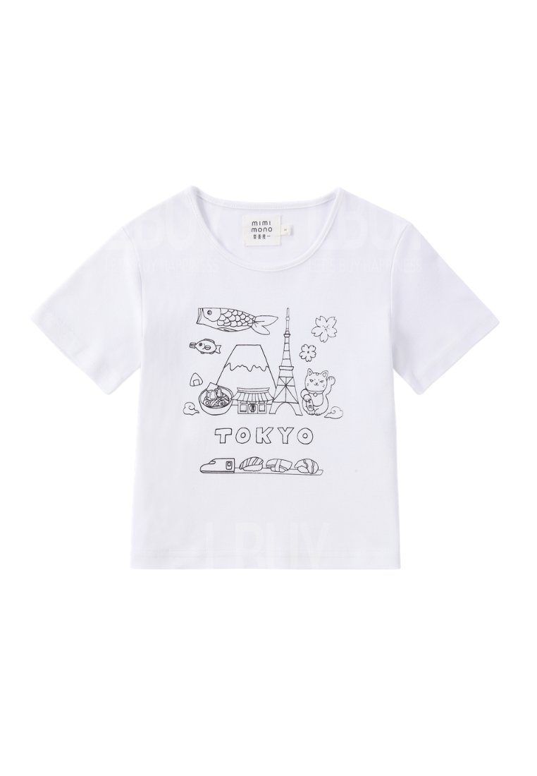 Doodle Tee - Toyko (with Crayola washable crayon)