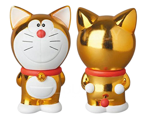DORAEMON-Doraemon with ears UDF Doraemon Birth Edition Gold-plated