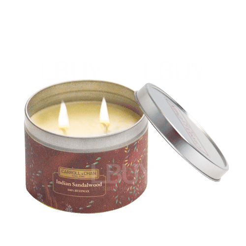 Indian Sandalwood, Beeswax Tin Candle 160g