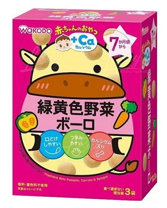 和光堂绿黄色蔬菜加钙波波饼 (A04)