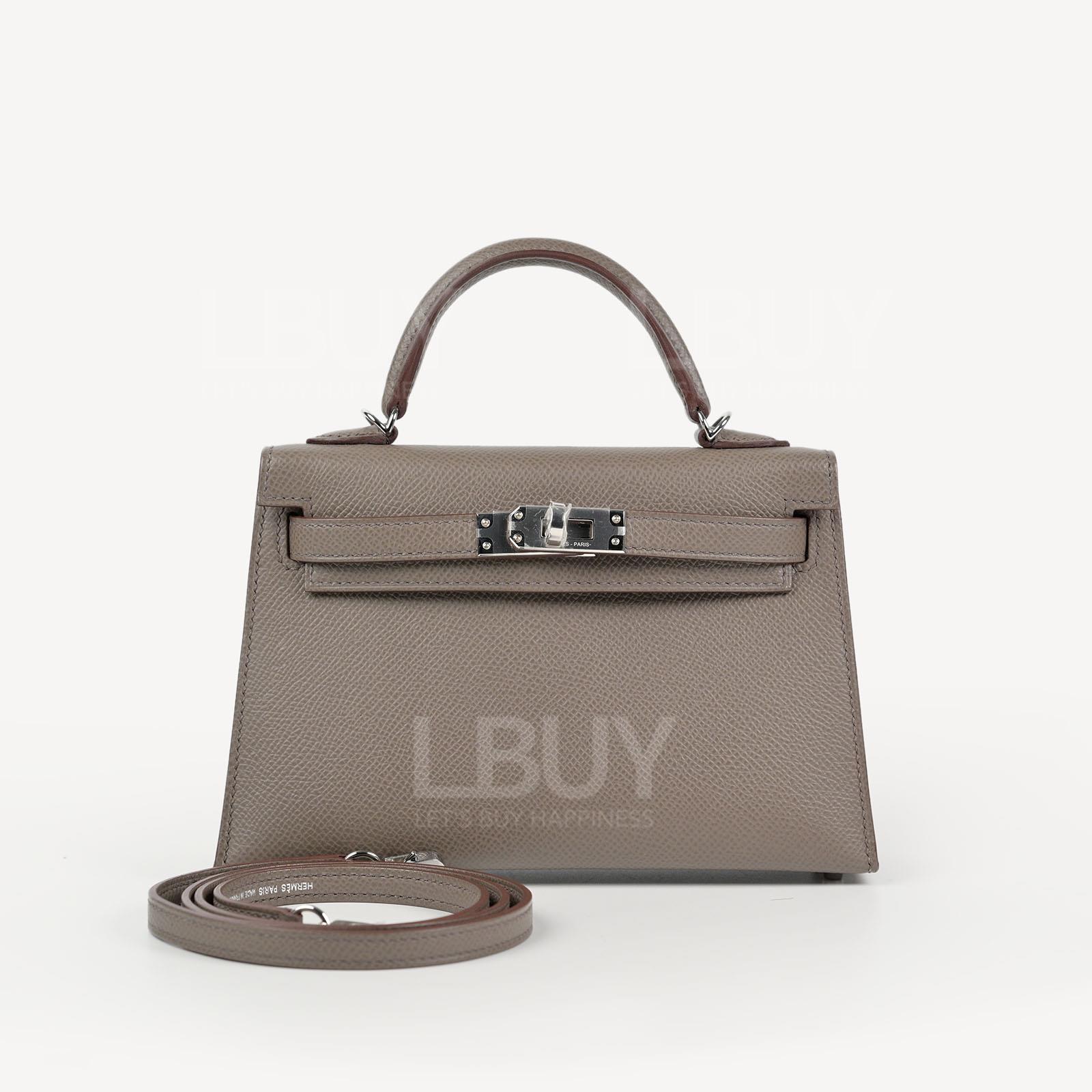 Hermes Mini Kelly II 8F 錫灰色 銀扣
