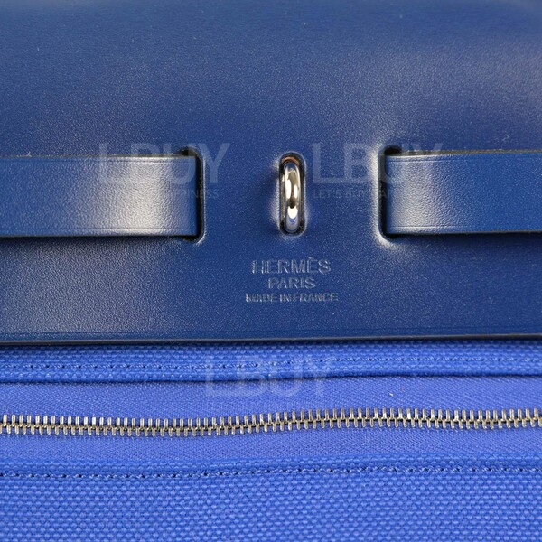 Hermès-Hermes Herbag Zip 31 Retourne Bag Bleu Electrique;Bleu Saphir
