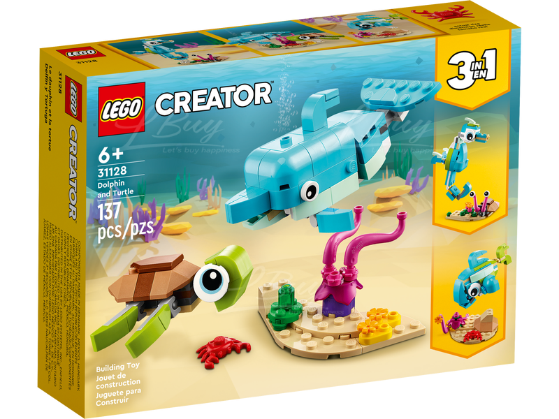 LEGO 31128 Dolphin and Turtle (Creator 3in1) 6+